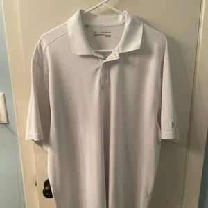 Under Armour white performance polo